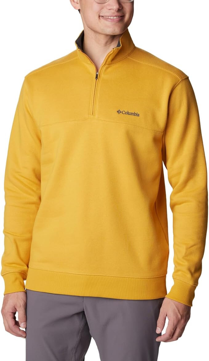 Columbia Mens Hart Mountain II с застежкой-молнией на половину размера XXL Желтая с длинным рукавом 6990₽