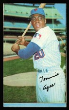1970 TOPPS SUPER 42 TOMMIE AGEE FACTORY CUT SQUARE CORNERS NOT A BLANK BACK CARD