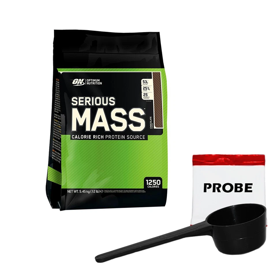 OPTIMUM NUTRITION (12,46 EUR/kg) Optimum Serious Mass 5455g Weight Gainer Protein Eiweiss + Bonus