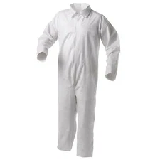 25 Kimberly-Clark KleenGuard 38916 A35 Coveralls Protective Clothing White SMALL