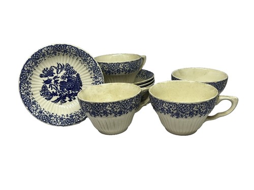 Vtg JAPAN Blue Willow 4 Piece Place Setting | eBay