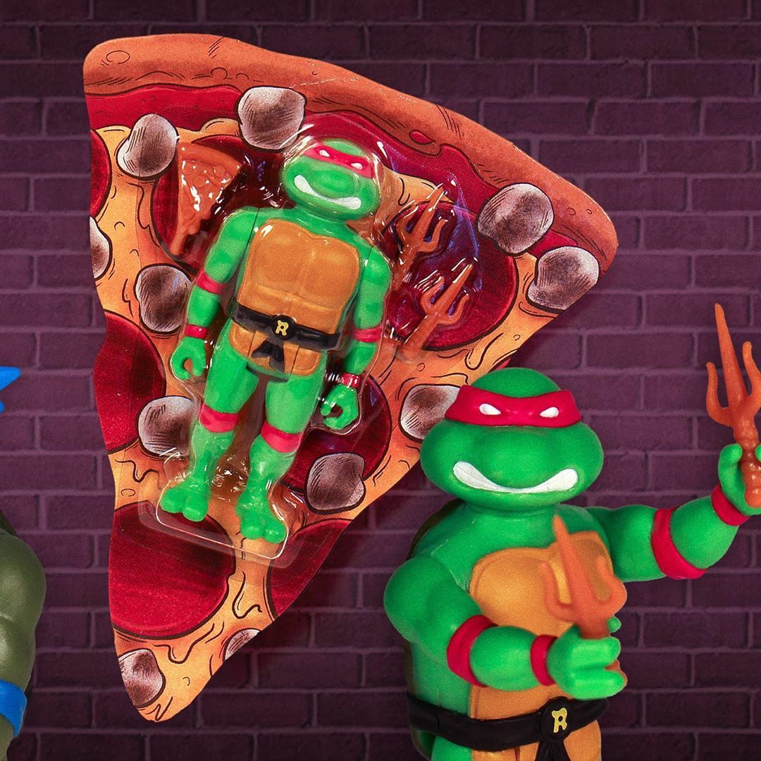 タートルズ　 super7 ReAction フィギュア ピザボックス入り Amazon.com: SDCC 2019 Exclusive SUPER7 Reaction TMNT Pizza