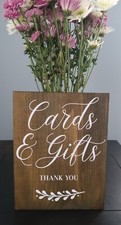 Wedding sign, gifts and cards 8x12 Wood NEW
