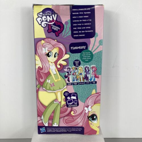 My Little Pony Equestria Girls Fluttershy 9" Doll Hasbro 2013 Pink Hair NEW NOS - Picture 2 of 15