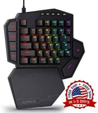 Teclado Mec nico Para Juegos RGB Con Una Sola Mano 42 Teclas Tipo C Negro US NEW