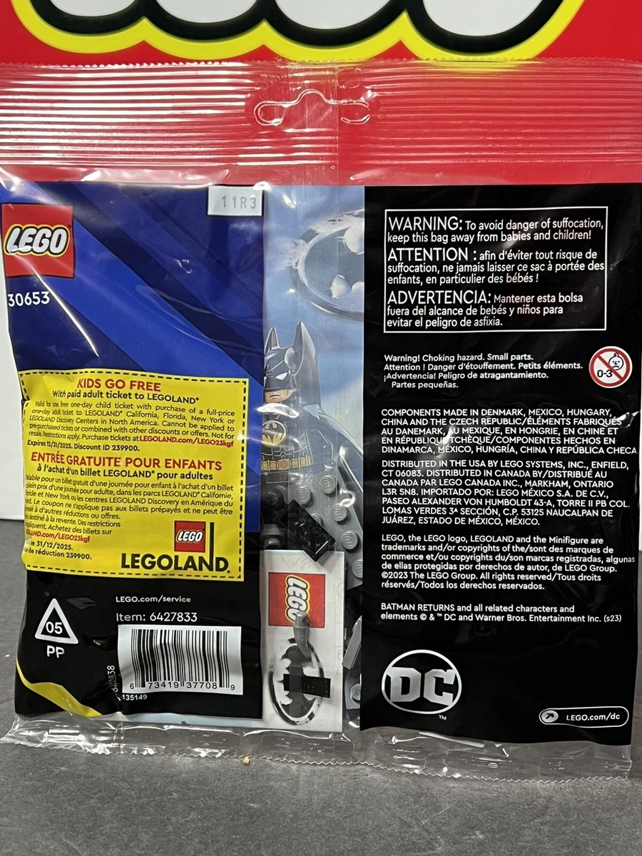 Lego 2023 Batman 1992 Minifigure Poly Bag Complete Set 30653 New Factory Sealed!