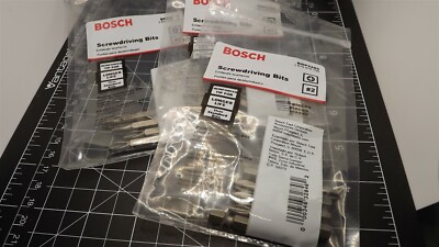 3 BAGS BOSCH PHILLIPS WITH 15 SCREWDRIVING BITS #2 LONGER LIFE 2'' LONG BRAND NEW