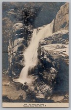 Falls in the Flumes Franconia Notch White Mts New Hampshire NH RPPC Real Photo