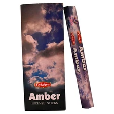 Tridev Incense Stick Amber Fragrance Masala Agarbatti Scent Meditation 120 Stick