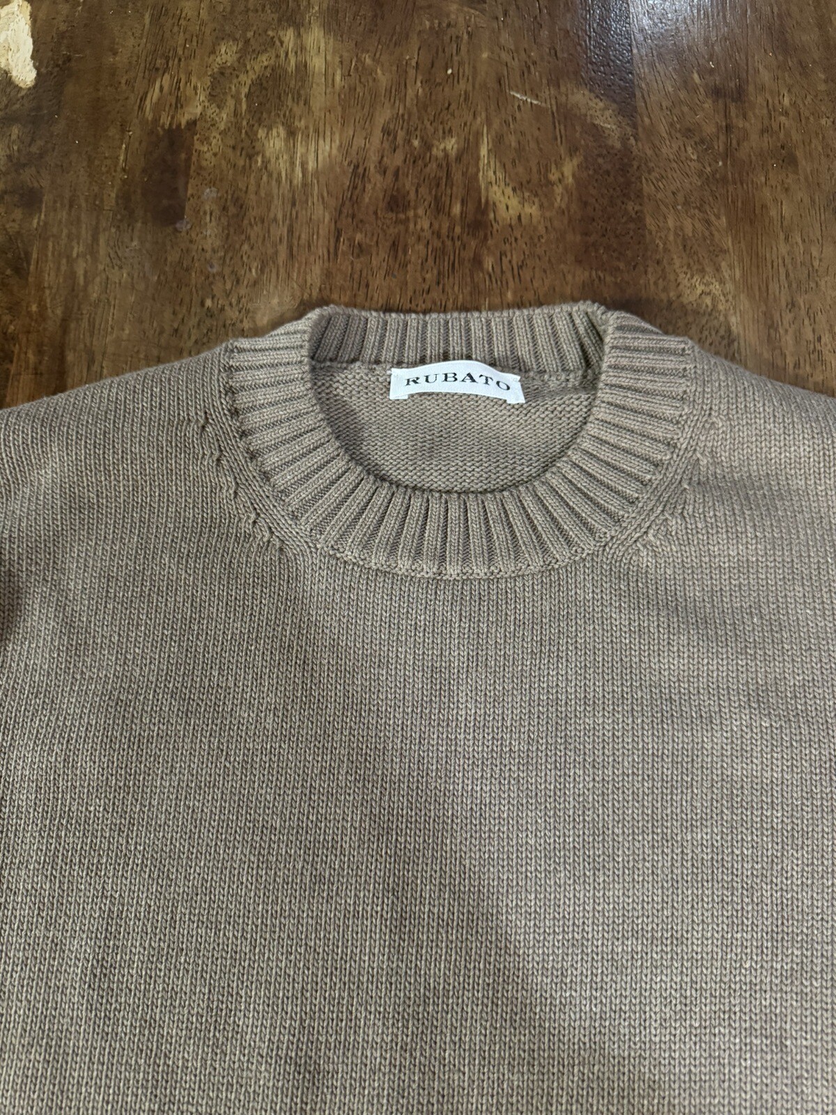 Rubato 8Ply Cotton Crewneck Sweater Terra L eBay