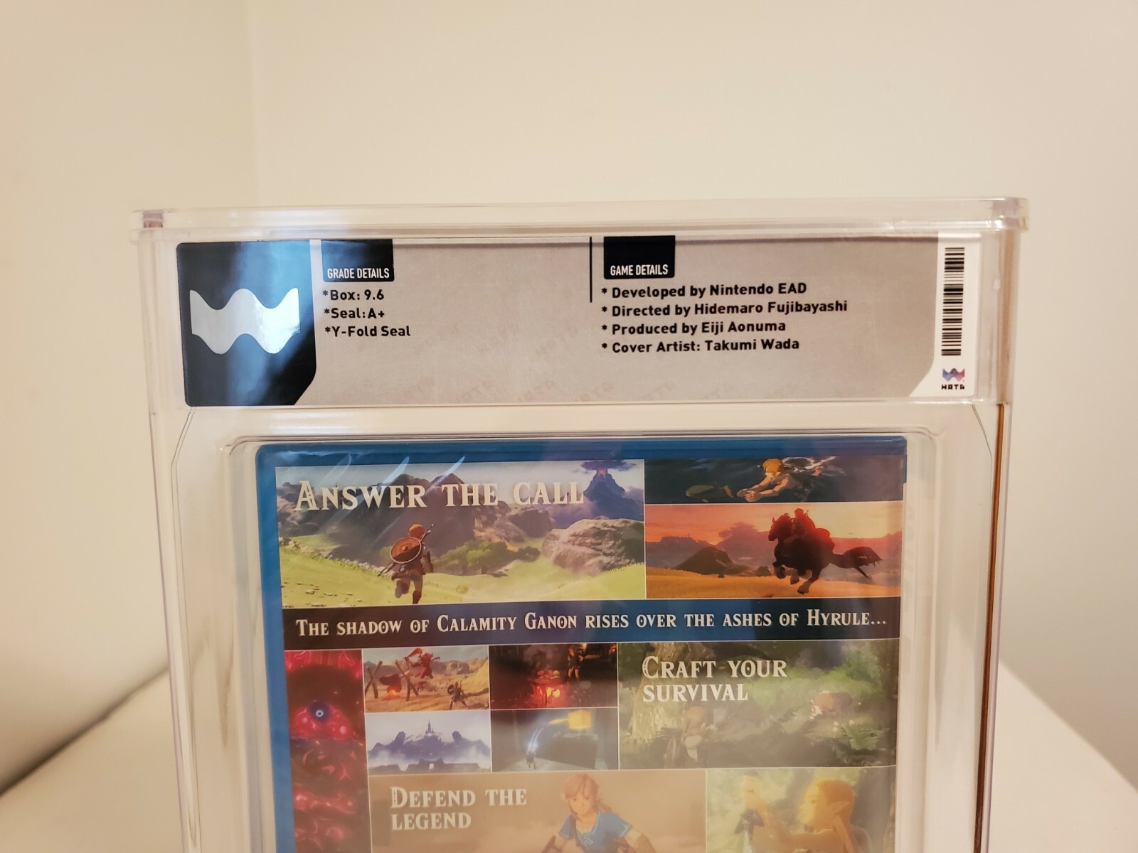 The Legend of Zelda Breath of the Wild Wii U WATA 9.6 A+ Graded Sealed