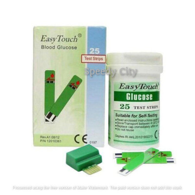 Original New Easy Touch Test Strip For Blood Glucose Level Check - 25 Strips