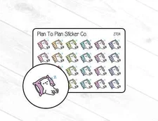 2704~~Naptime Bear Planner Stickers.