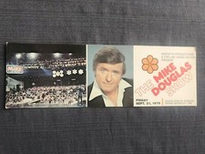 Las Vegas Hilton Mike Douglas Show Vintage Post Card Complimentary Ticket 1979