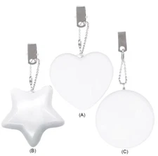 LED Light Sensory Touch For Purses Bag Charm Keychain 