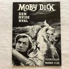 Moby Dick Gregory Peck Richard Basehart Leo Genn 1956 Danish Movie Program