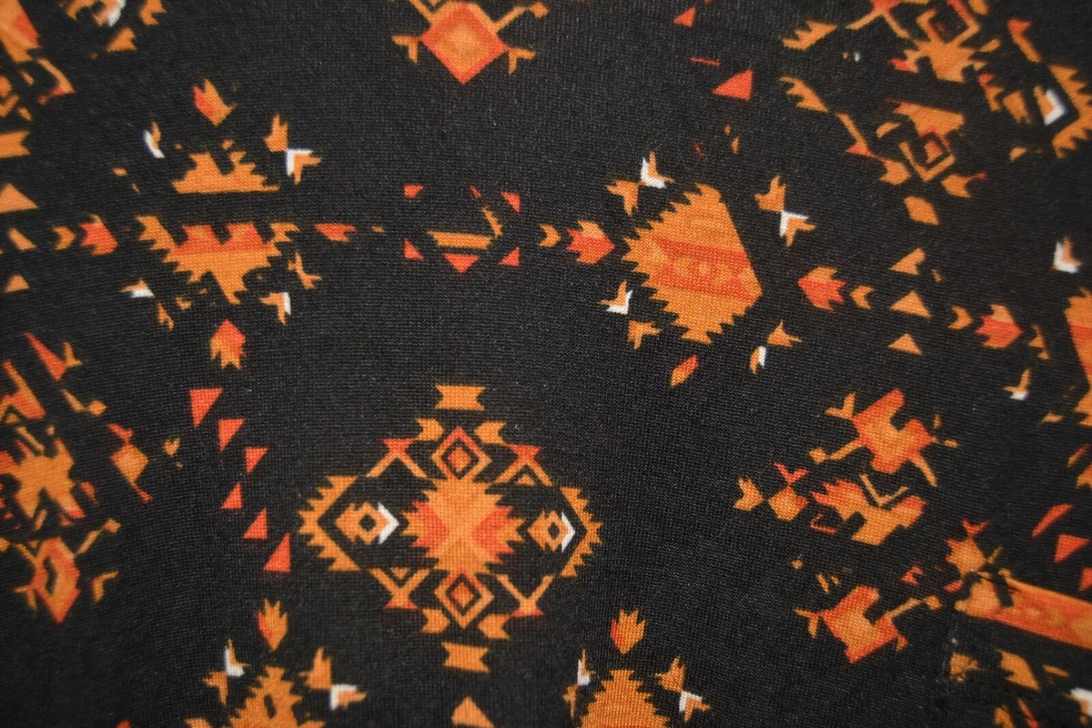 LuLaRoe Women s Carly High Low Dress Size XXS Black Orange Red