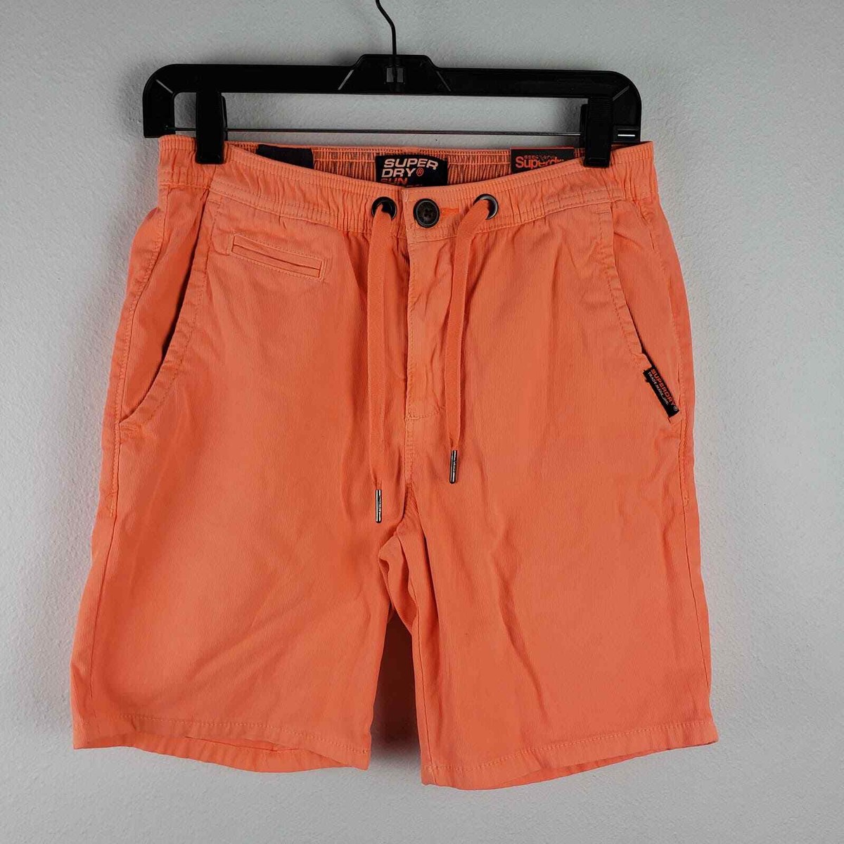 Superdry Men's Size 28 Sun Scorched Chino Short Bright Orange