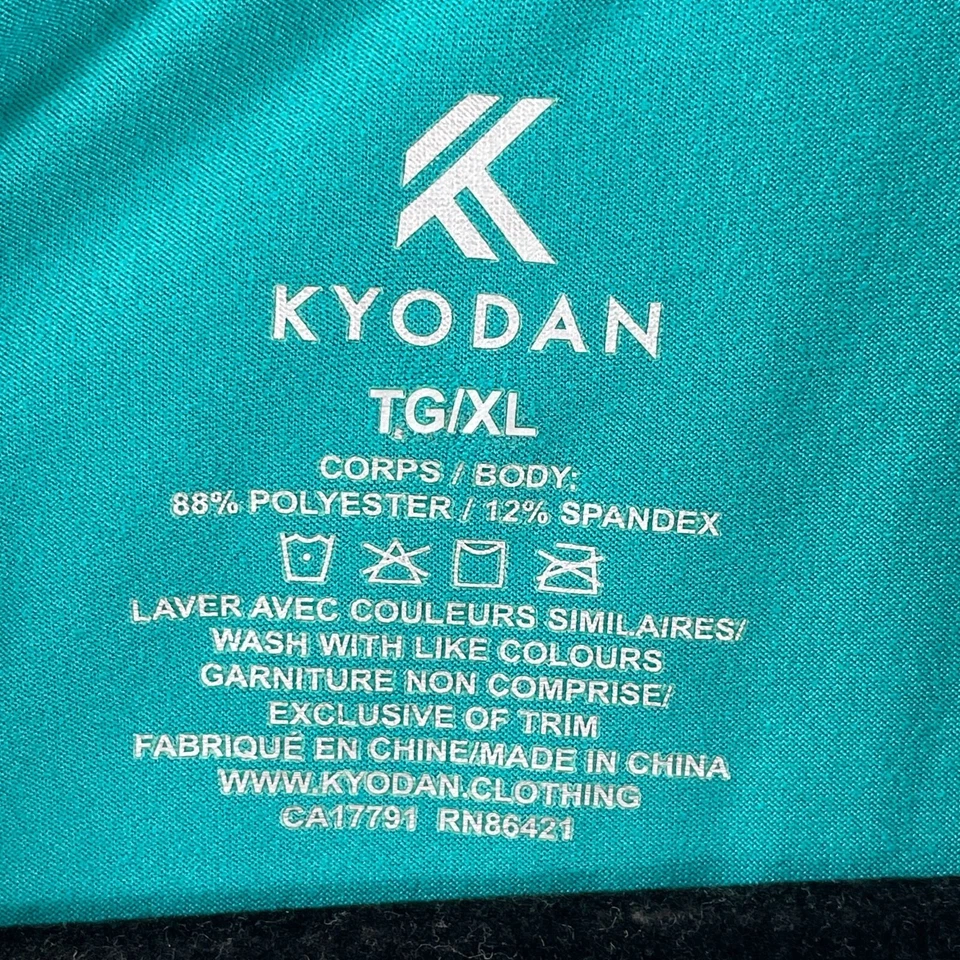 Pullover atlético KYODAN para mujer XL con cremallera de cuarto de esquí capa base manga larga Foto 3 de 4