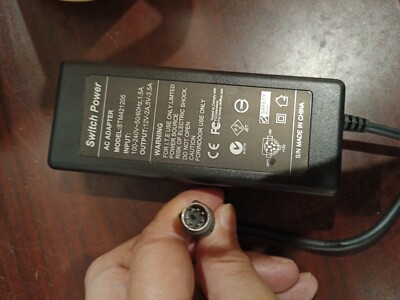 Finecom STM421205 AC Power Adapter 5V 1.5A / 12V 2A 6Pin 9mm Mini Din