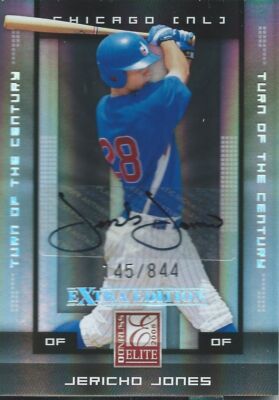 (HCW) 2008 Donruss Elite Extra Edition JERICHO JONES #/844 Auto Turn of Century