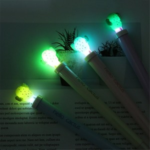 New-Cactus-Design-Gel-Pen-0-5mm-Cartoon-Black-Ink-Light-Pen-Kawaii-Kids-Supply