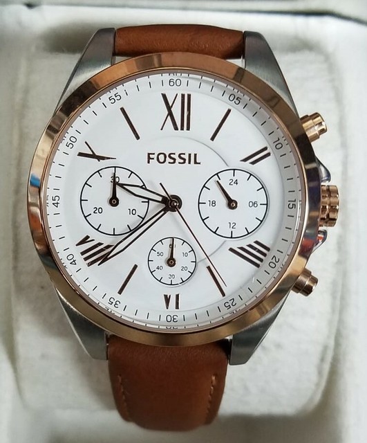 fossil white dial