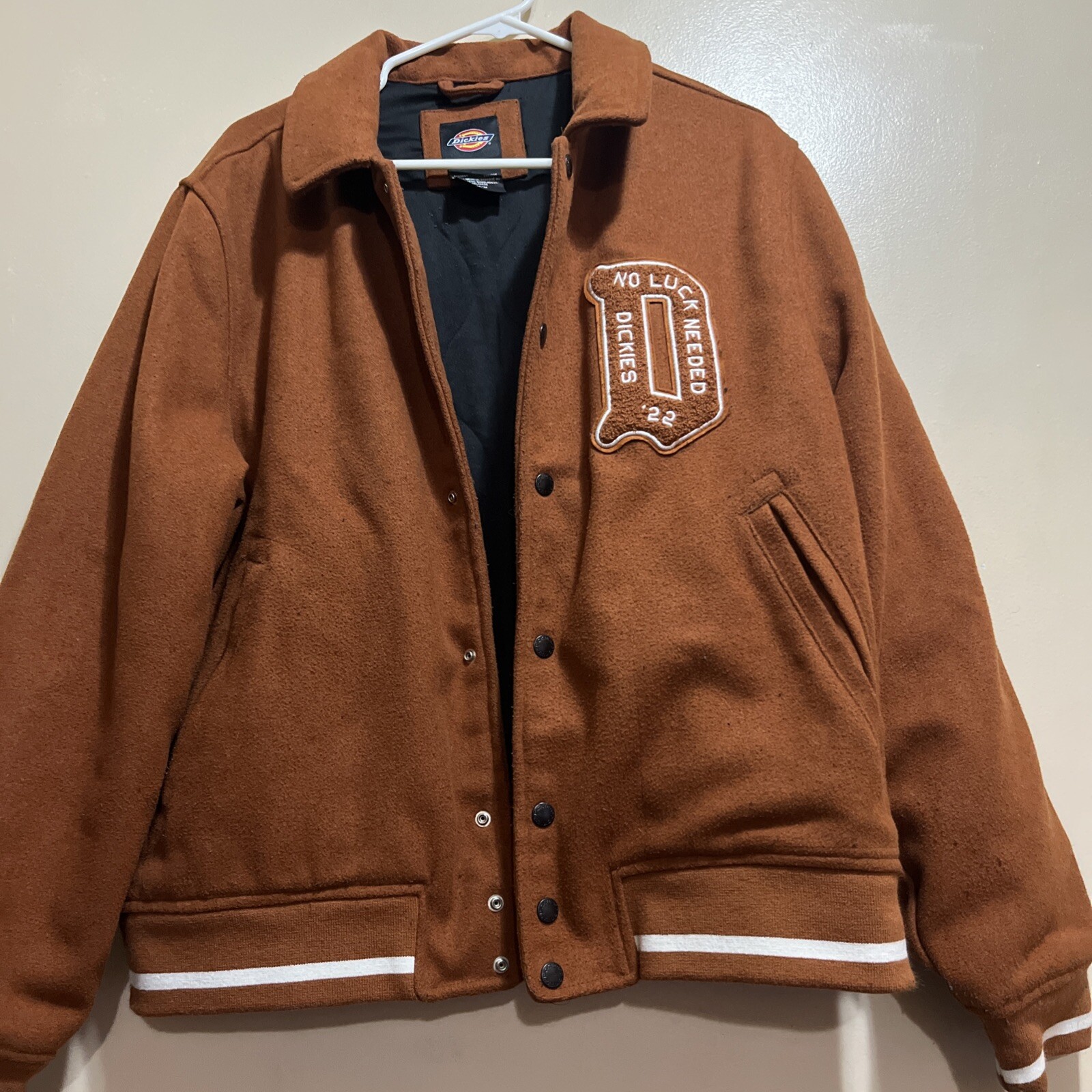 Dickies Orange White Work Jacket Durable Comfort Fit