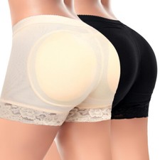 Women Padded Bum Enhancer Shaper Panty Butt Lifter Booty Boyshorts Underwear US