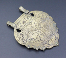 Afghan Pendant, Kuchi Tribal Alpaka Pendant, Belly Dance Pendant, Boho Pendant