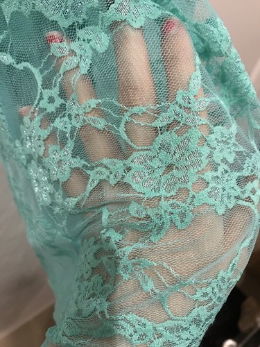 Rue 21 Damenkleid Größe Small Blumen Spitze Vintage mintgrün - Bild 7 von 10