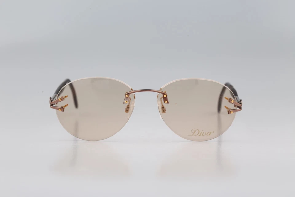 Vasos redondos Diva 5132 L1 120E, años 90 plata y madera negra verdadera NOS Foto 2 de 4