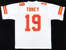Kadarius Toney Signed Kansas City Chiefs Jersey (Beckett) 2021 1st Rnd Pk Gators