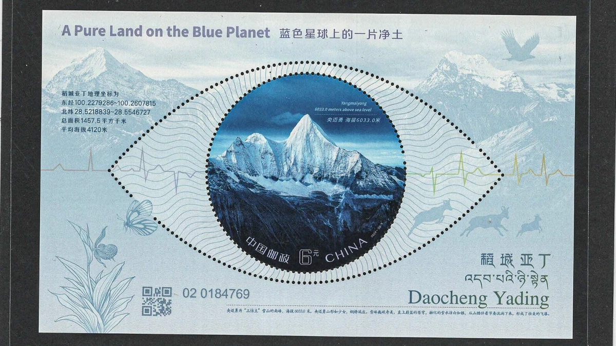XF/S (Extremely Fine/Superb) Souvenir Sheet Chinese Stamps for