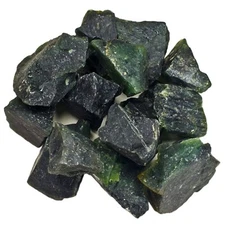 Deep Green Serpentine - Rough Rocks for Tumbling - Wholesale Stone Crystal (Ind)