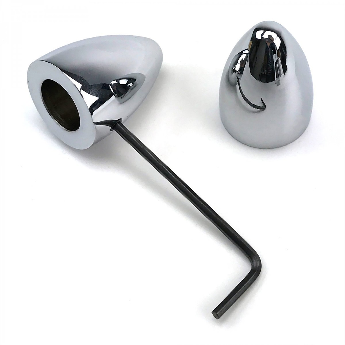 Bullet Aluminum Windshield Wiper Arm Post Cover Caps, 2 Pack (Pair