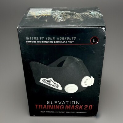NEW Elevation Training Mask 2.0 Size LARGE 250+ Lbs SEALED!