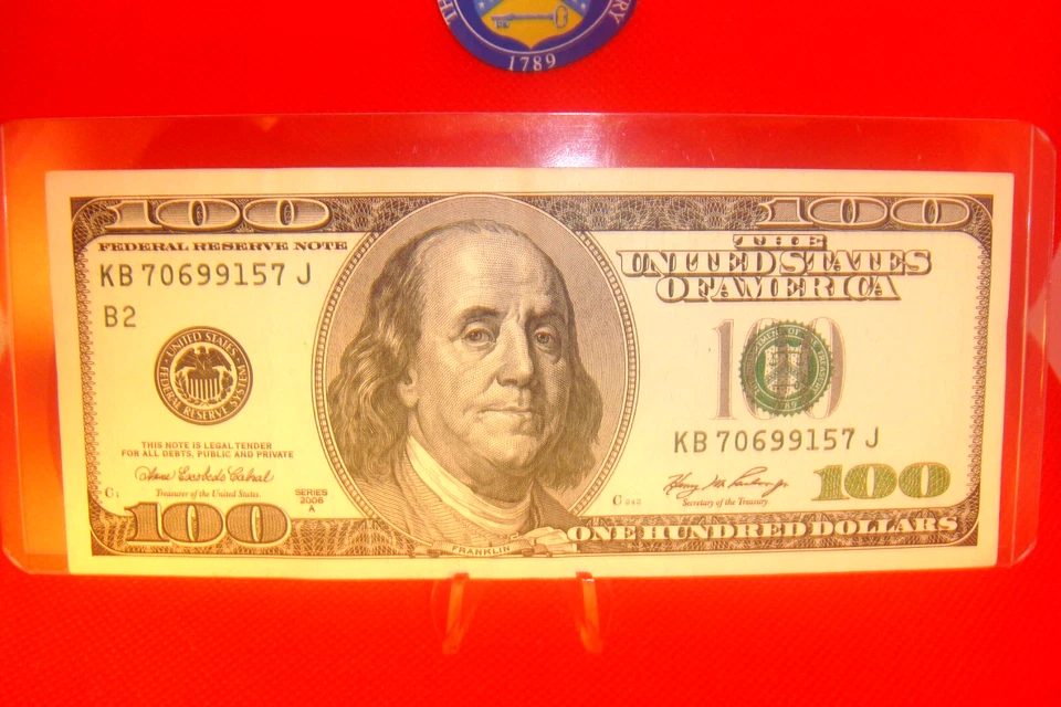 USA 2006 A SERIES 100 ONE HUNDRED DOLLAR Federal Reserve Note 100 DOLLAR NOTE - Image 3 of 4