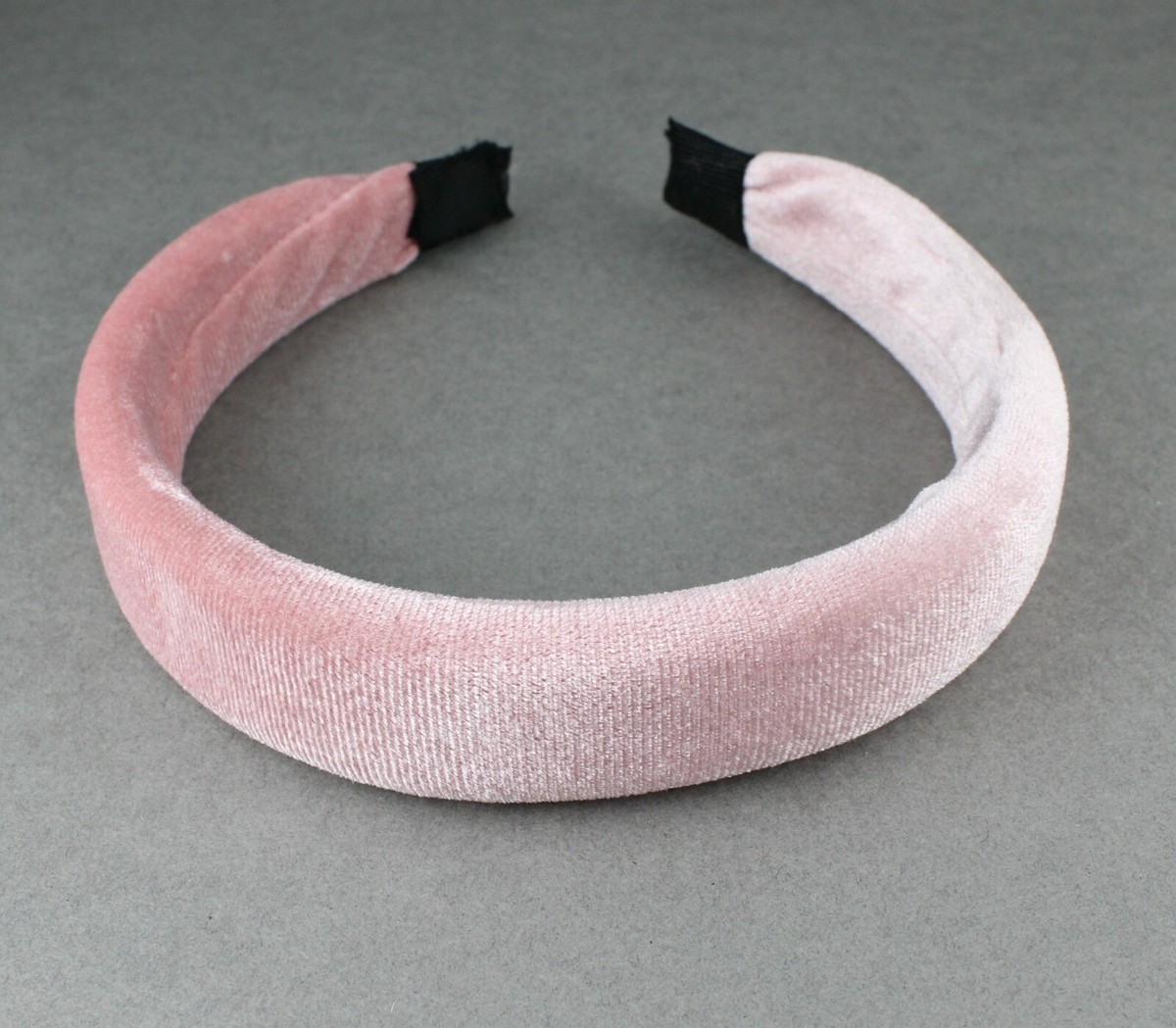 Blush Pink Padded Headband with Gold Charm Blush Pink Bandana Charm Necklace: Handcrafted by Rancher  main image 2