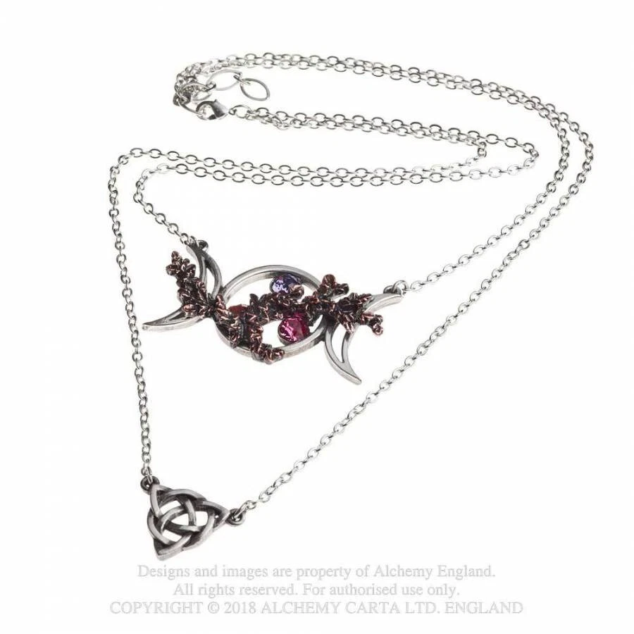 Collana Alchemy England Gothic P785 Wiccan Goddess of Love Peltro - Immagine 3 di 4