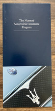 2002 The Maserati Automobile Insurance Program - Vintage 6-Page Sales Brochure