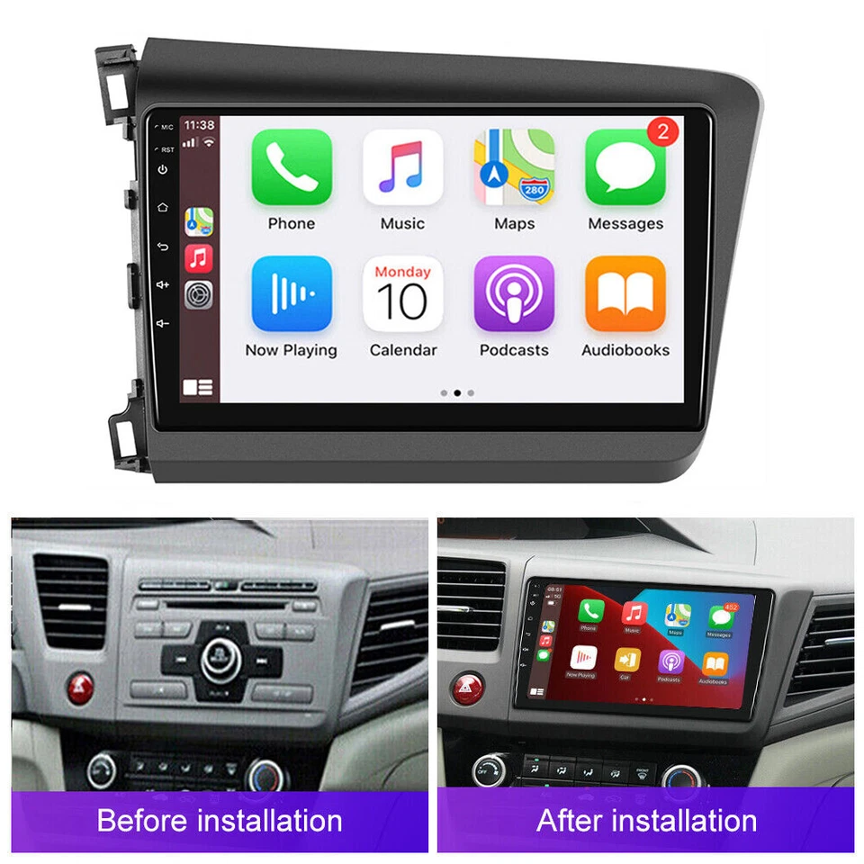 Android 13 For Honda Civic 2012 Car GPS Navi Stereo Radio WIFI Wireless Carplay - Image 3 of 4