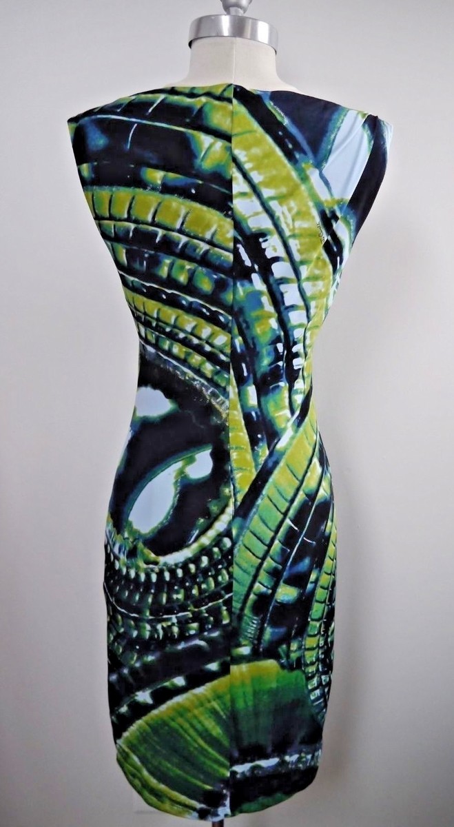 ワンピース ROBERTO CAVALLI BLUE DRESS Roberto Cavalli // Electric Blue Brooch Shift Dress – VSP