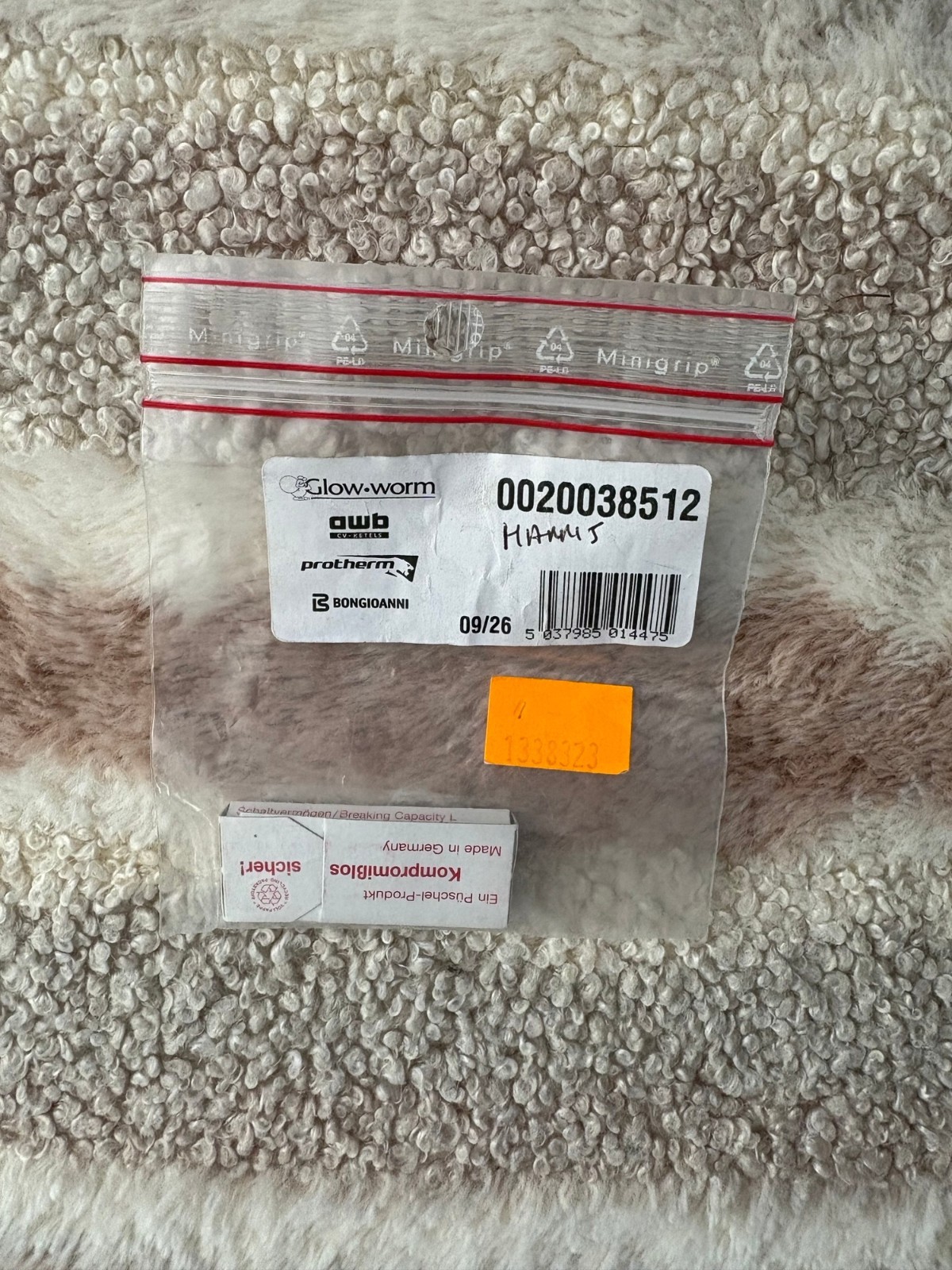 GLOWWORM FUSES 10PK 0020038512 - BRAND NEW - UK SELLER