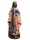 LARGE VINTAGE PLASTER BLACK MADONNA OF GYPSIES [SARA "LA KALI"] FIGURINE STATUE