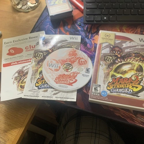 Mario Strikers Charged (Nintendo Wii, 2007) COMPLETE! Tested & Working!