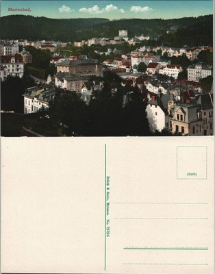 Postcard Marienbad Mariánské Lázně Totale 1913