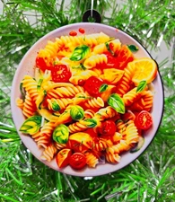 PASTA Ornament - Italian Food Pasta Bowl Themed Christmas Ornament