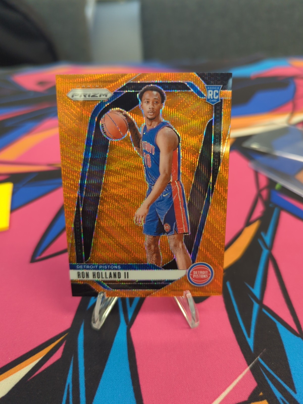 2024-25 Panini Prizm Ron Holland II #269 Orange Wave Prizm /60 (RC)