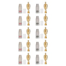 42mm RCA Male Plug Solderless Gold Audio Video Cable Adapter Connector Speaker